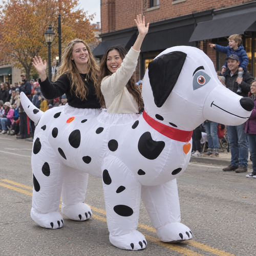 SpottyWagon™ Inflatable 2-Person Dog Costume