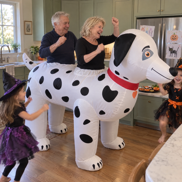 SpottyWagon™ Inflatable 2-Person Dog Costume