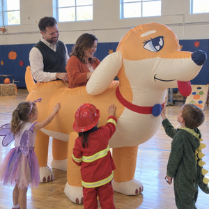 SpottyWagon™ Inflatable 2-Person Dog Costume
